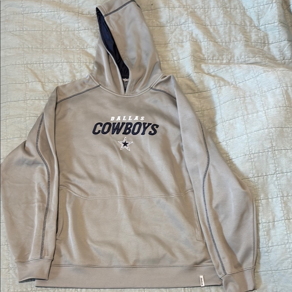 Reebok Gray Dallas Cowboys Hoodie